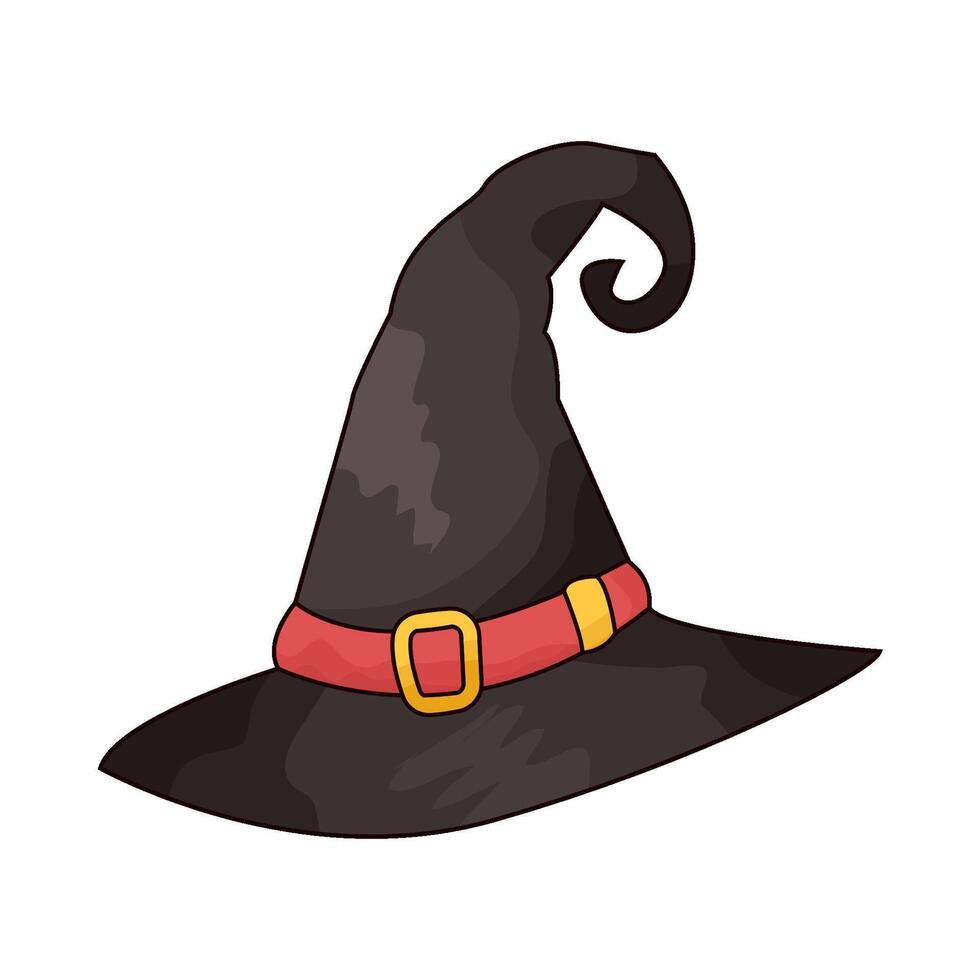 Black Wizard Hat vector