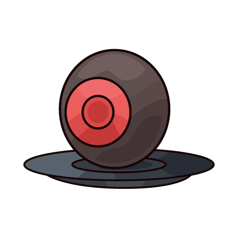 spooky eyeball illustration vector