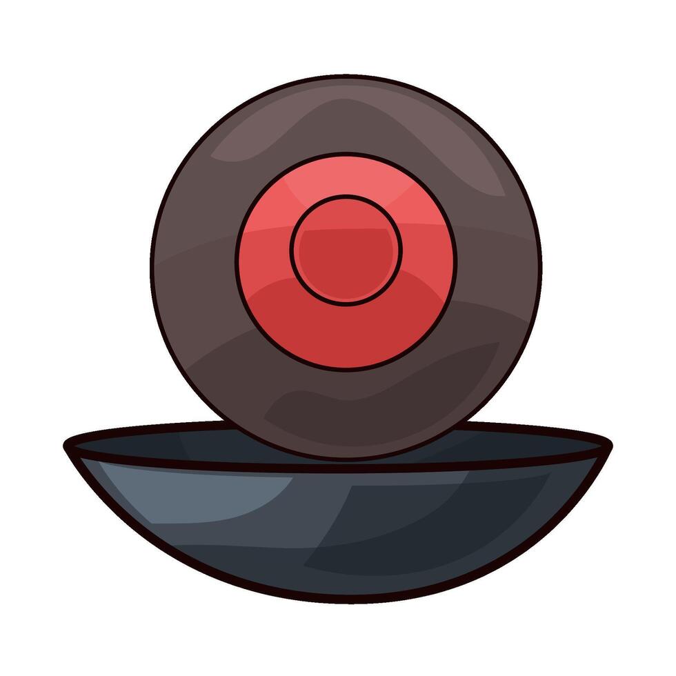 illustration of spooky eyeball vector