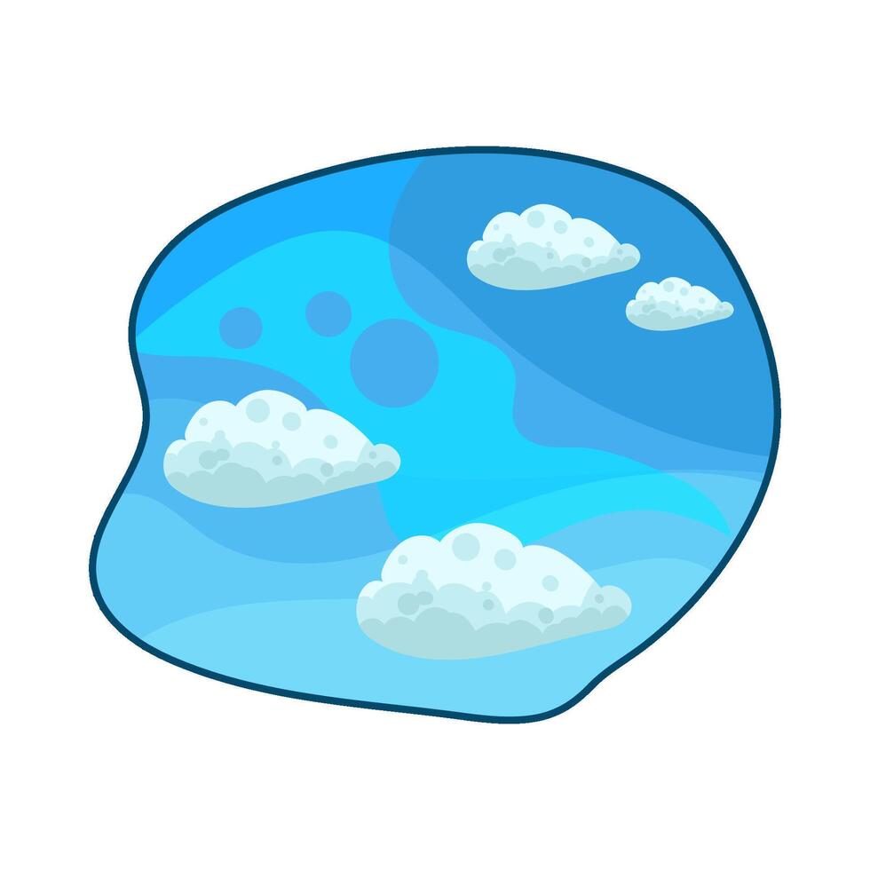 Illustration of cloud vector