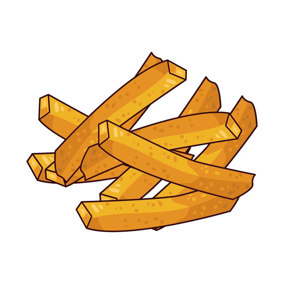 Illustration of French fries vector