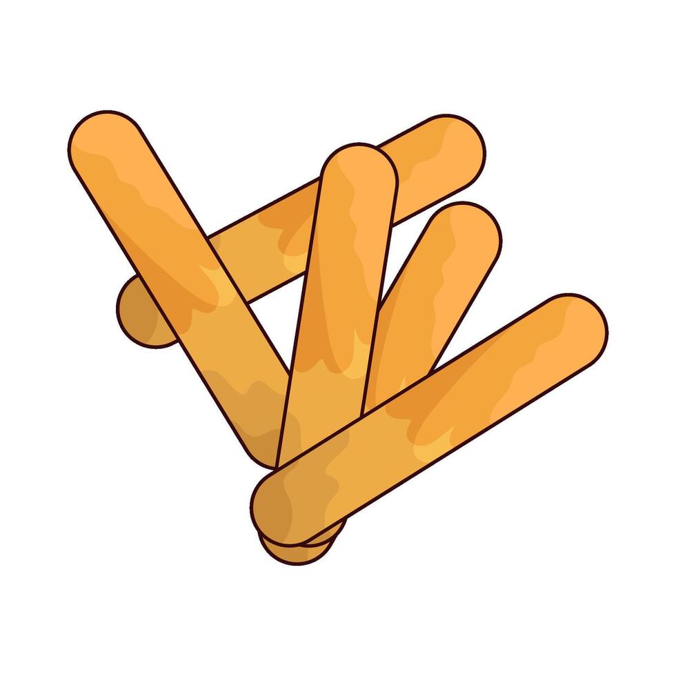 Illustration of French fries vector