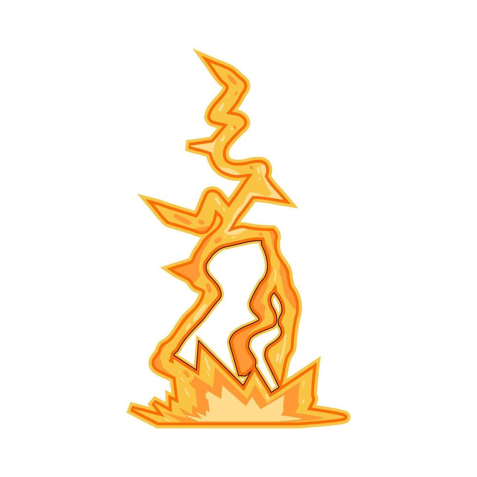 Illustration of fire vector