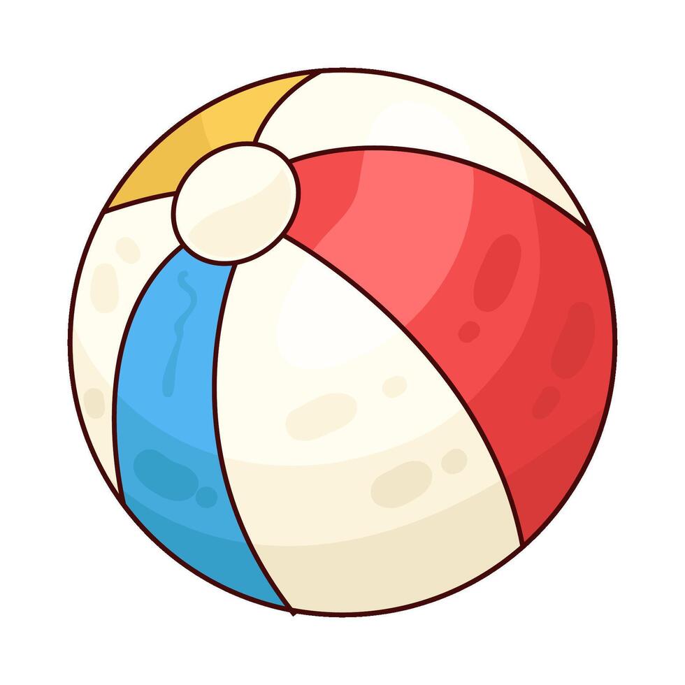 Illustration of beach ball vector
