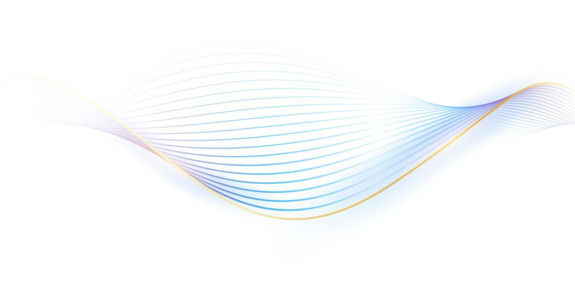 Beautiful abstract blue lines background illustration vector