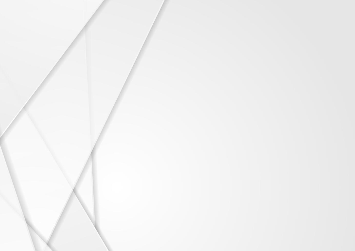 White grey stripes abstract corporate minimal background vector