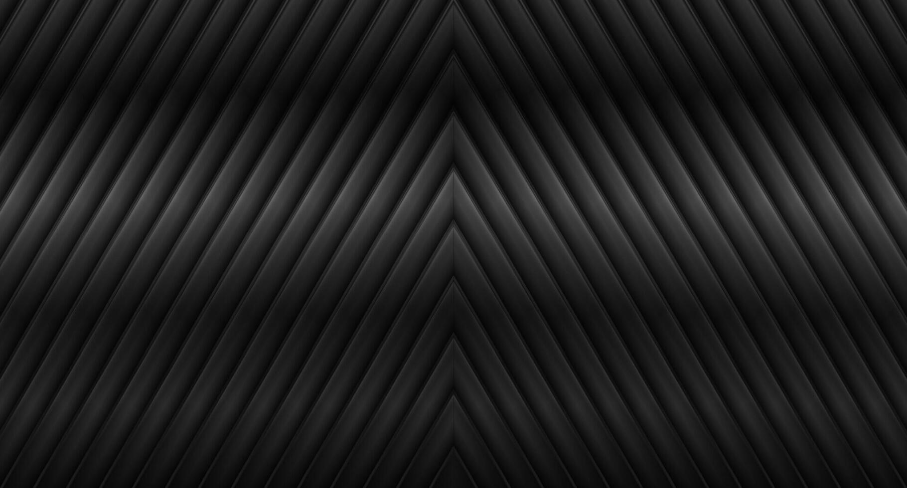 Black glossy arrows abstract technology background vector