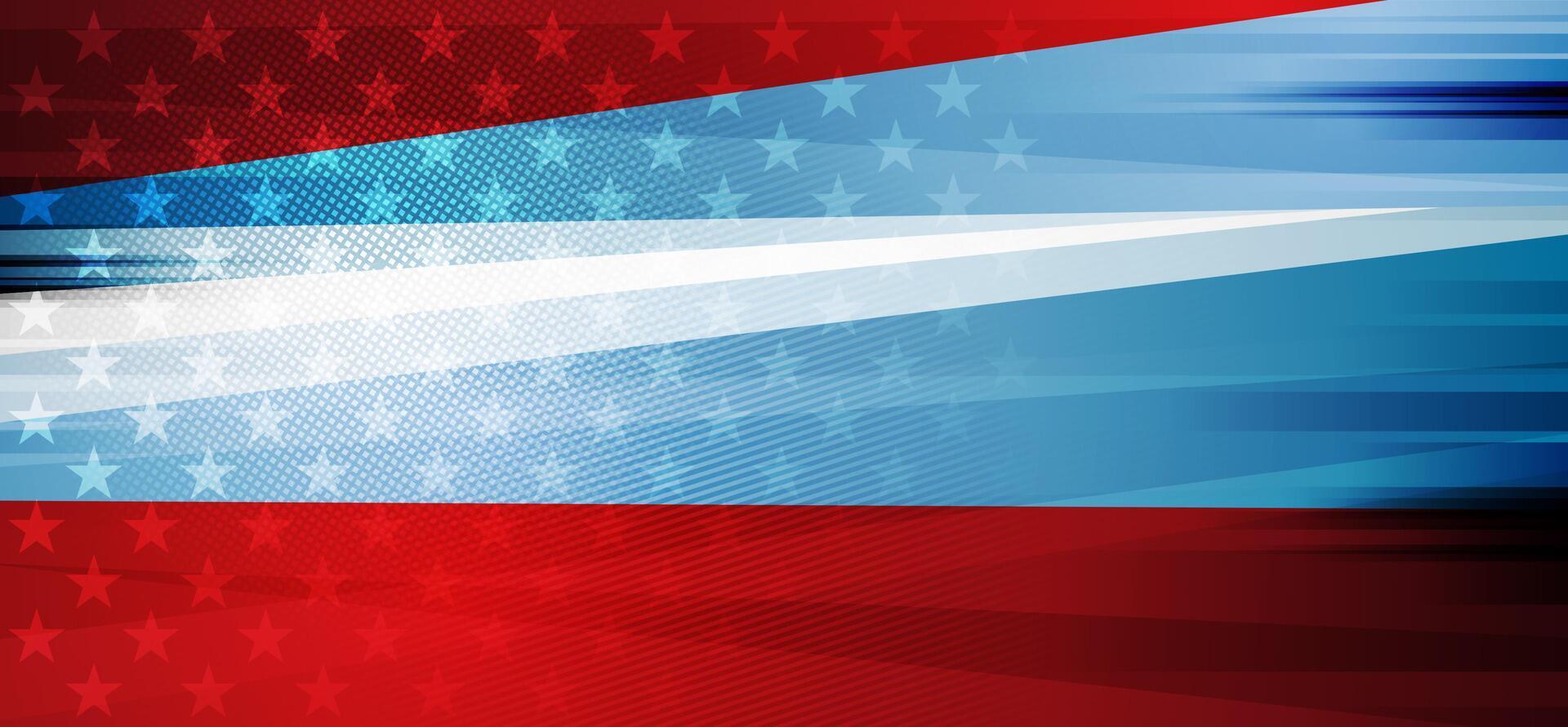 Grunge concept USA flag abstract background vector