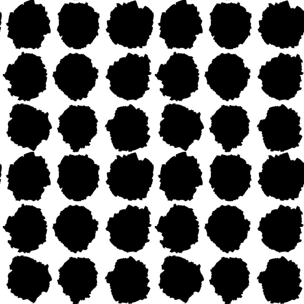 Aesthetic Contemporary printable seamless pattern with abstract line, dot, shape brush stroke in black and white colors. Boho background in minimalist style Illustration for wallpaper fabric vector