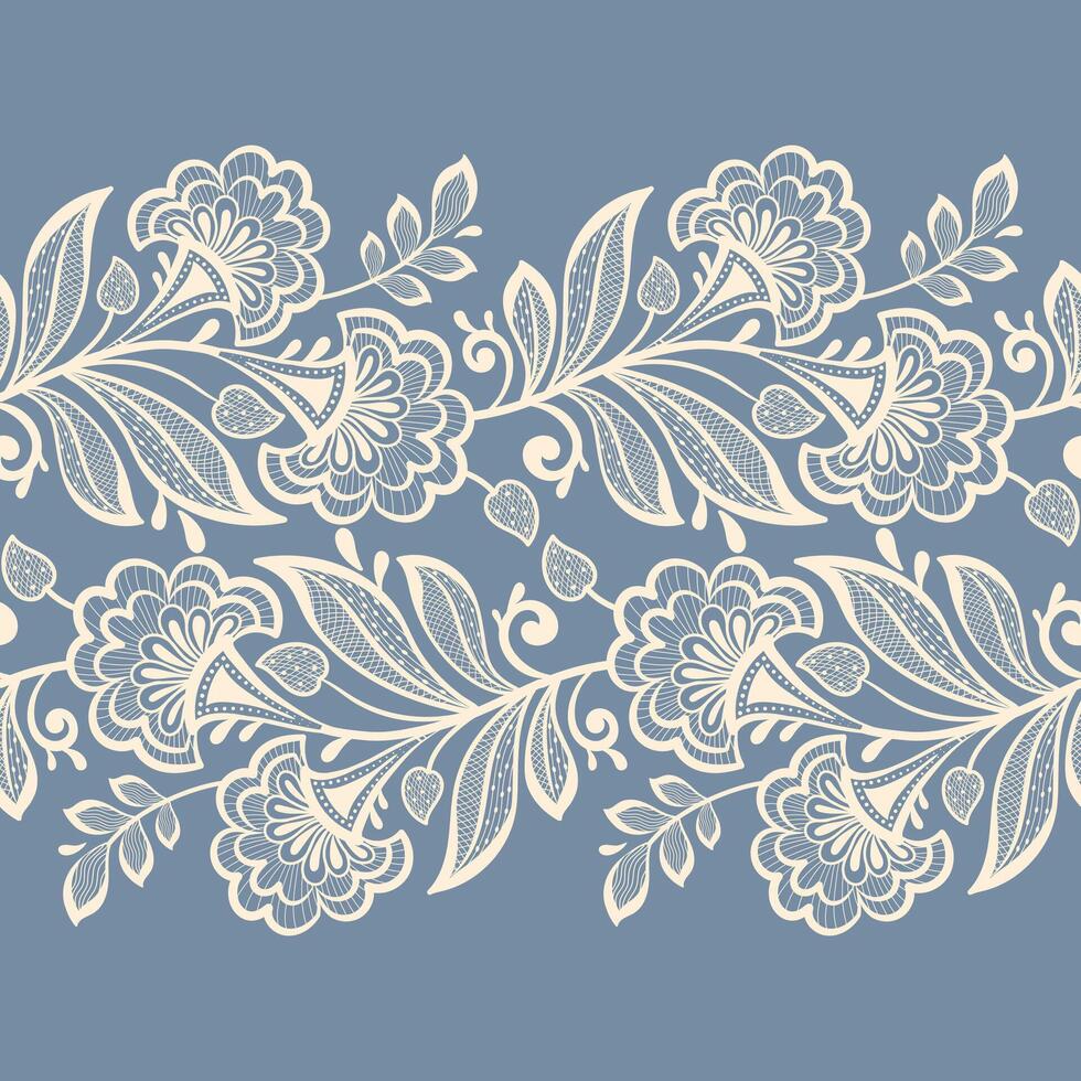 Lace seamless background Geometric ethnic oriental ikat seamless pattern Design for background,carpet,wallpaper,clothing,wrapping,Batik,fabric, embroidery style. vector
