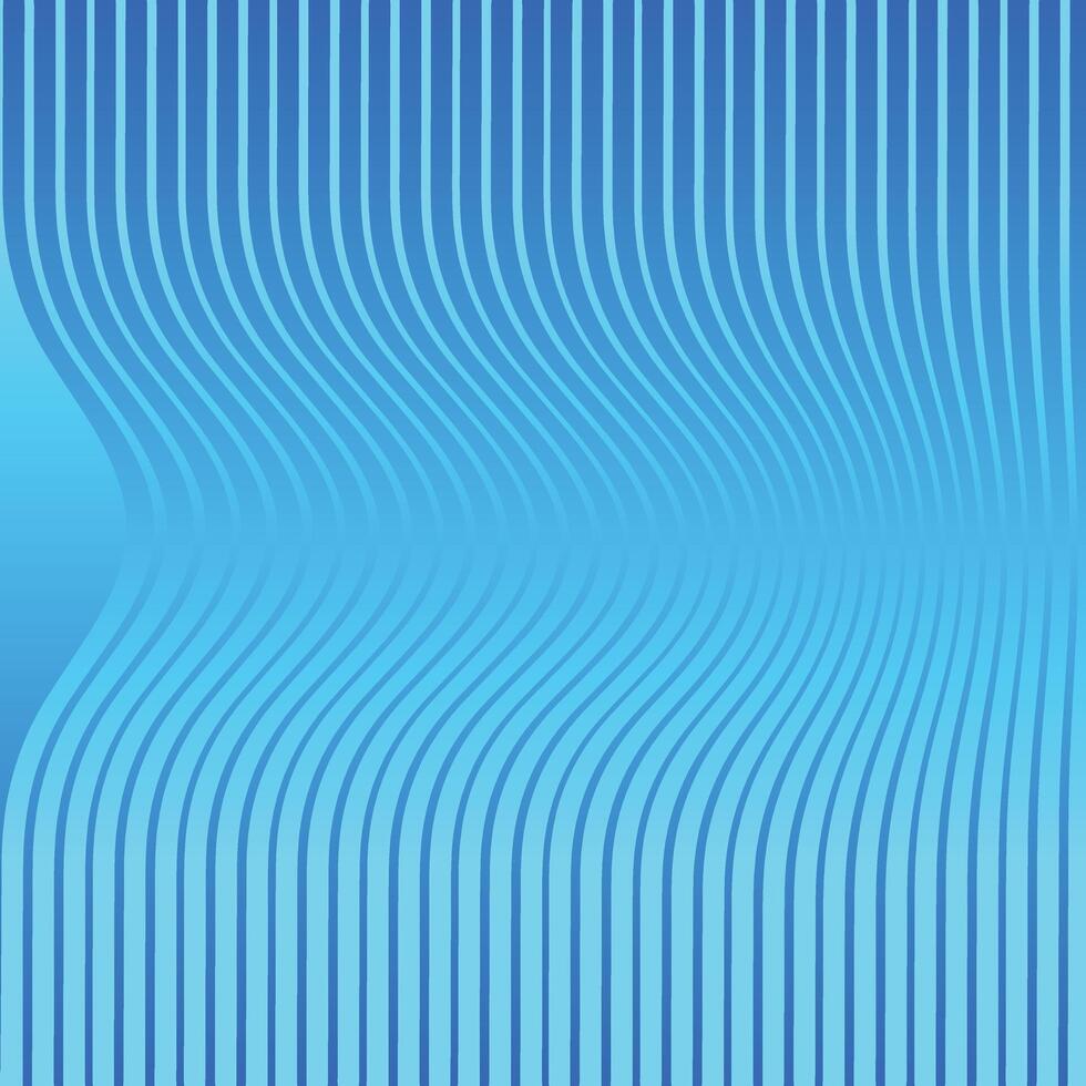 Abstract lines with a fluidity push effect. It looks as is something pushes the lines to the right. Fluidity colors in blue tints vector
