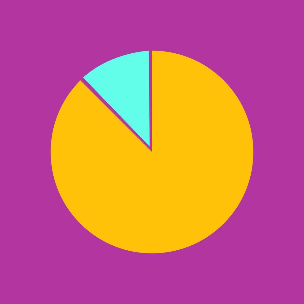 Sliced circle chart for infographic and presentation vector