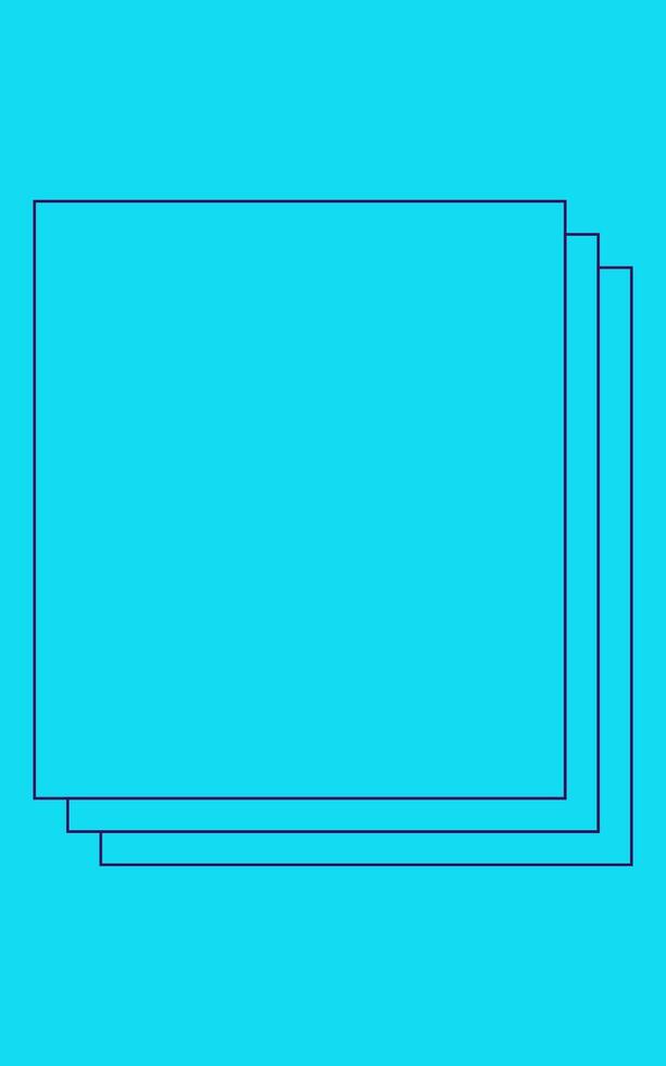 Line frame isolated on blue background vector
