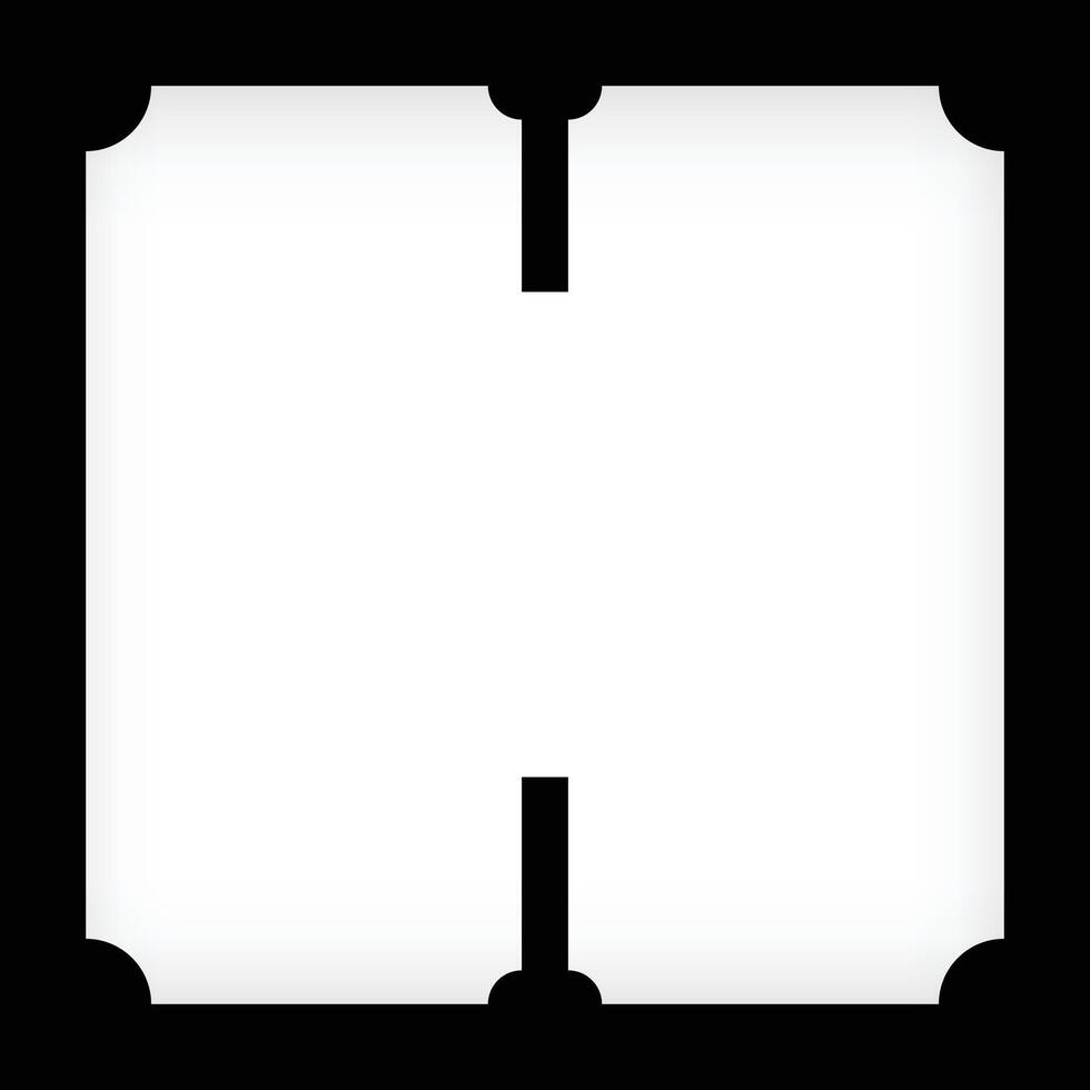 Letter H Album Page, photo storage area. Alphabet Collage Layouts, Image Montage Frames Template vector