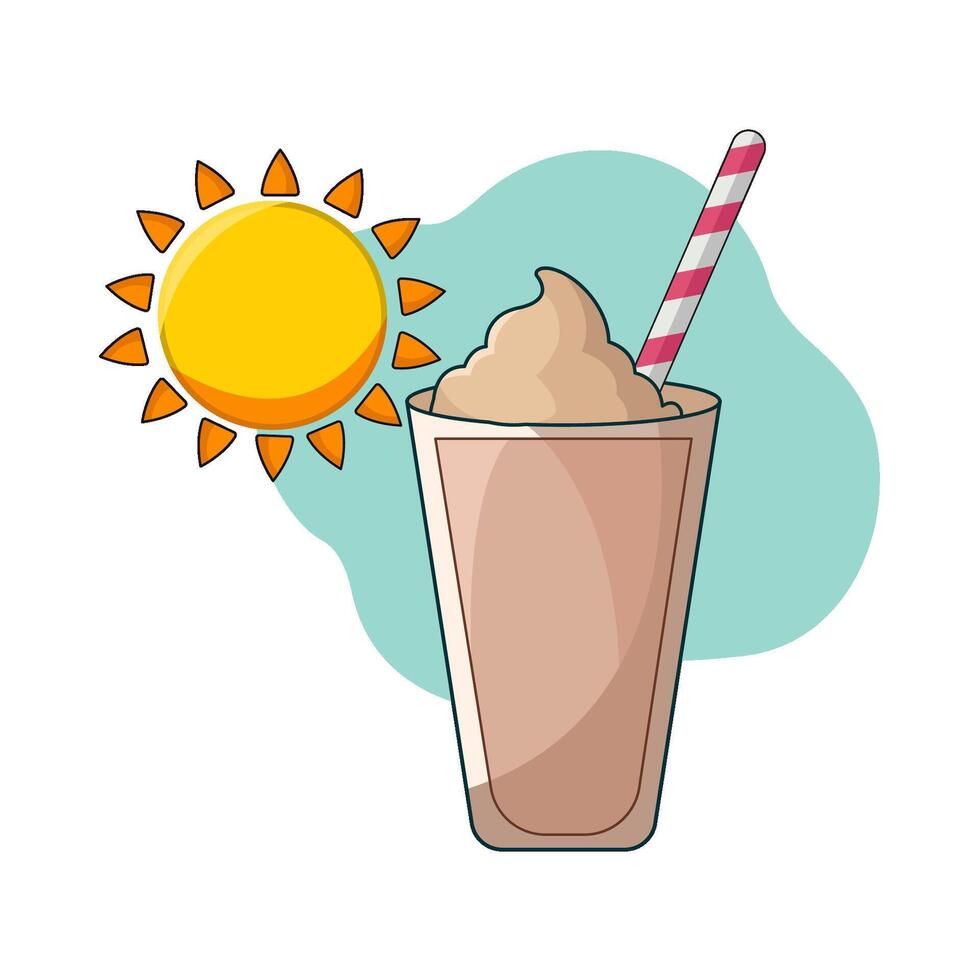 fresh smoothie illustration vector