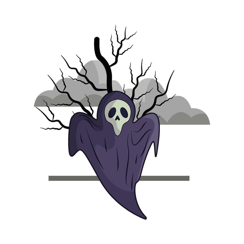 illustration of tree with ghost vector