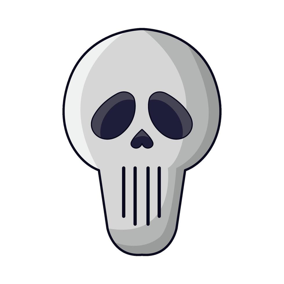 illustration of halloween skull vector