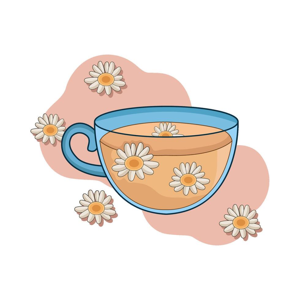 jasmine tea illustration vector