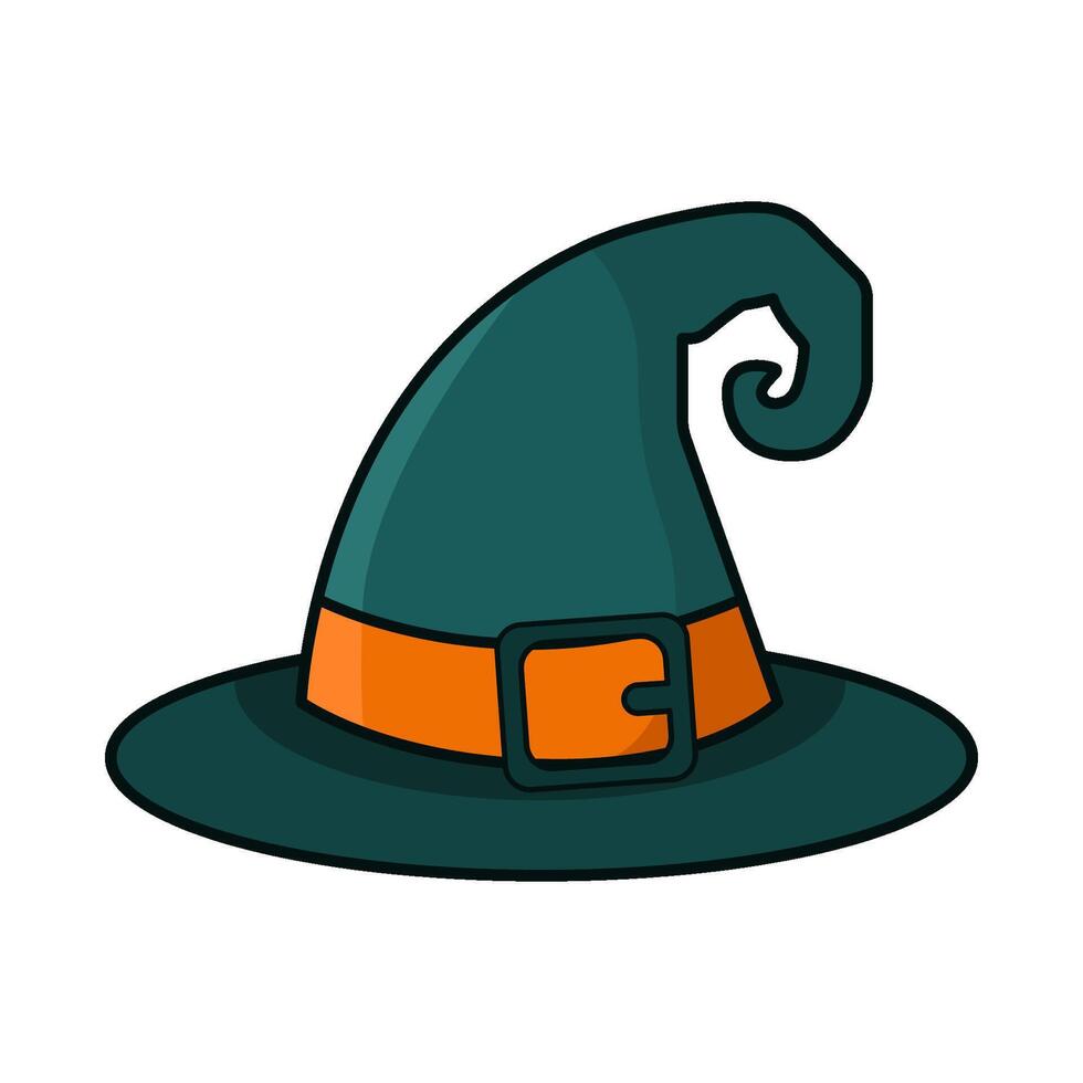 witch hat illustration vector