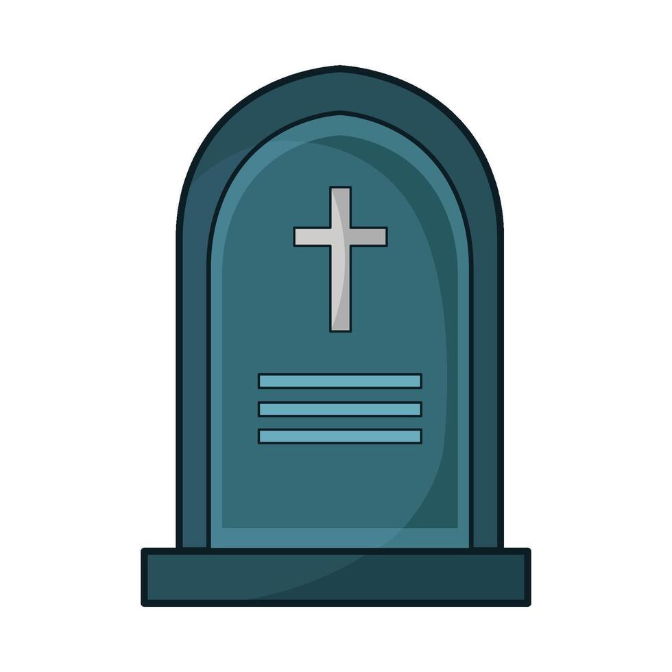 illustration of grave vector