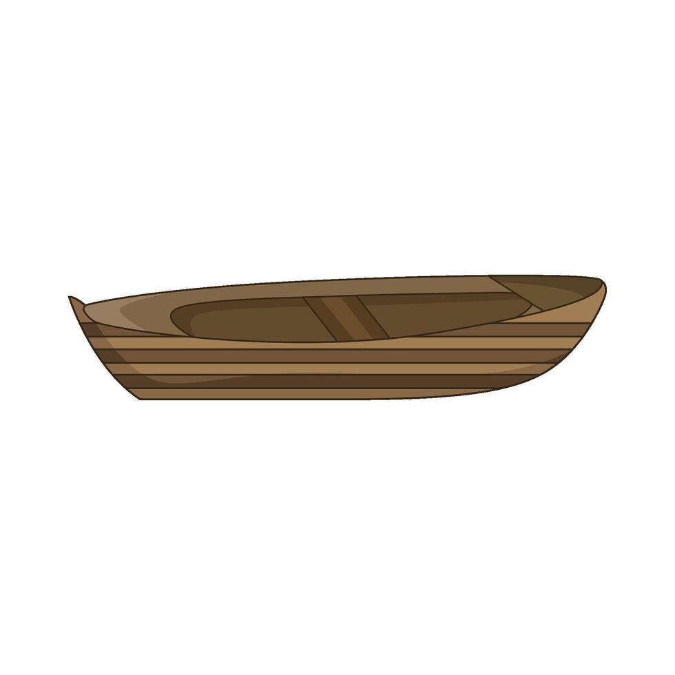 illustration of rowboat vector