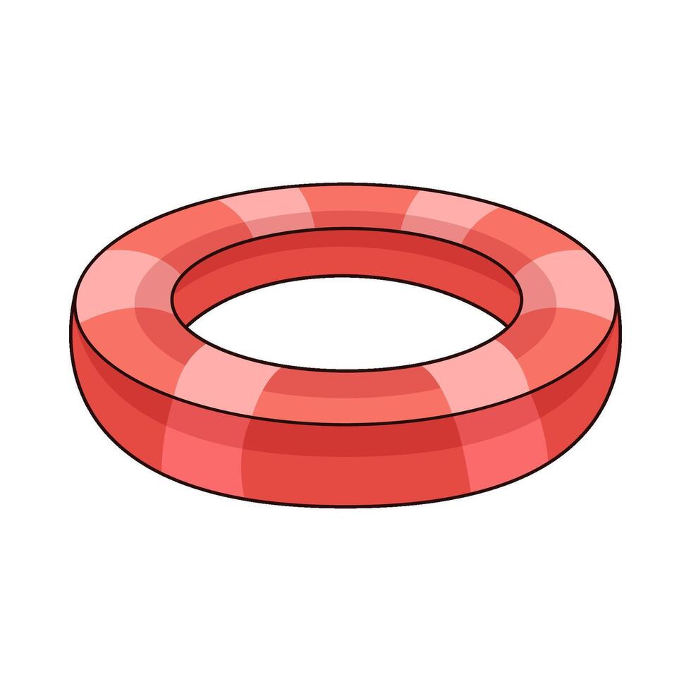 illustration of lifebuoy vector