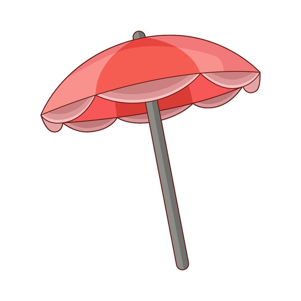 illustration of beach umbrella vector