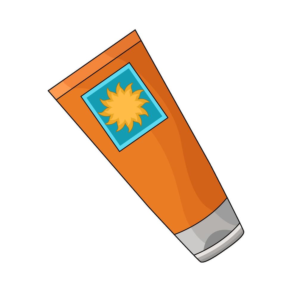 illustration of sunscreen vector