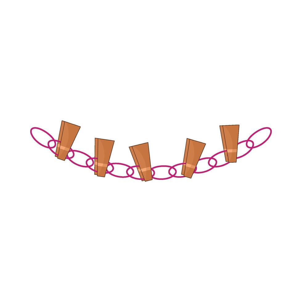 illustration of hanging clamp peg vector