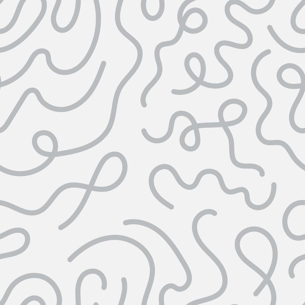 Abstract Neutral Seamless Pattern with Liquid Lines vector