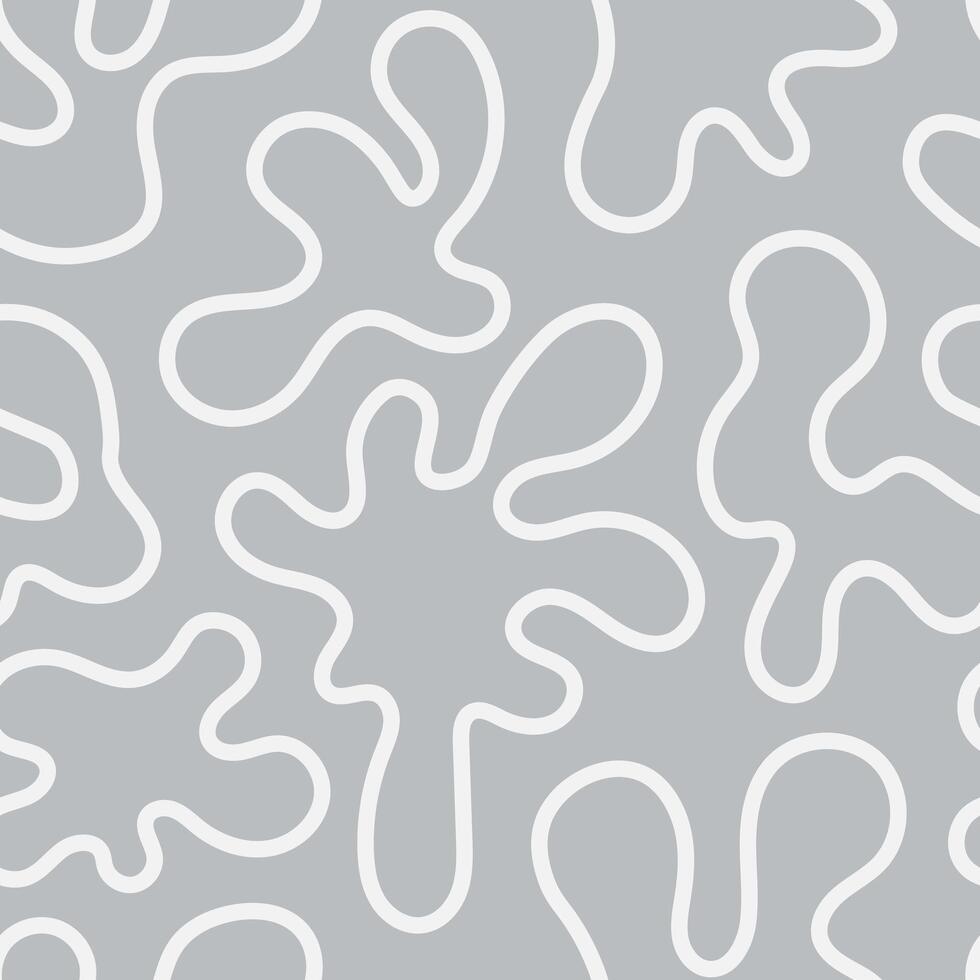 Gray Fluid Line Seamless Pattern vector