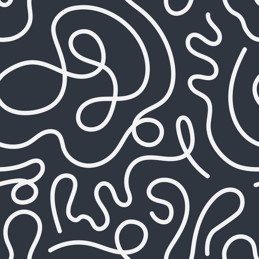 Fluidity Line Seamless Pattern vector