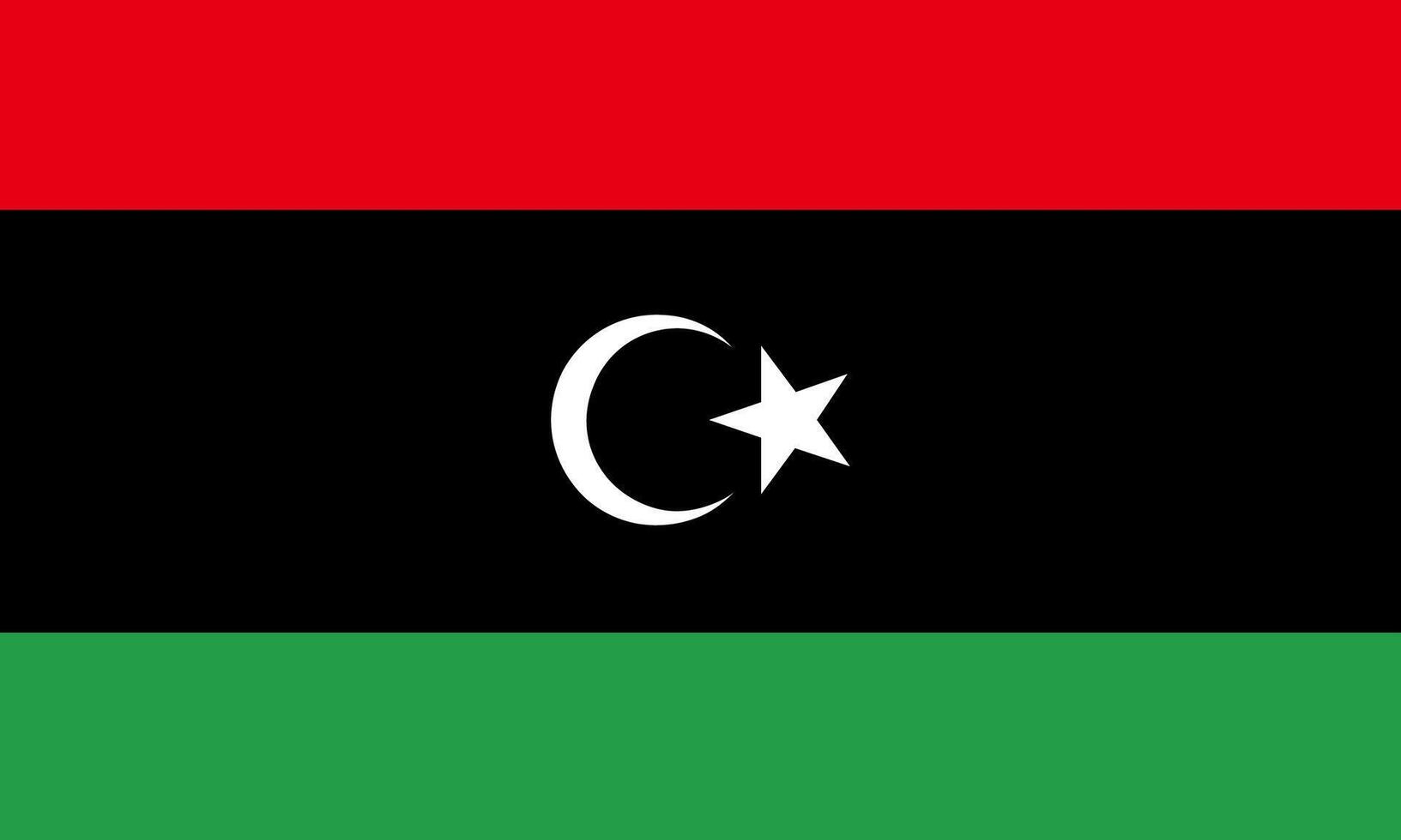 Libya flag national material design vector