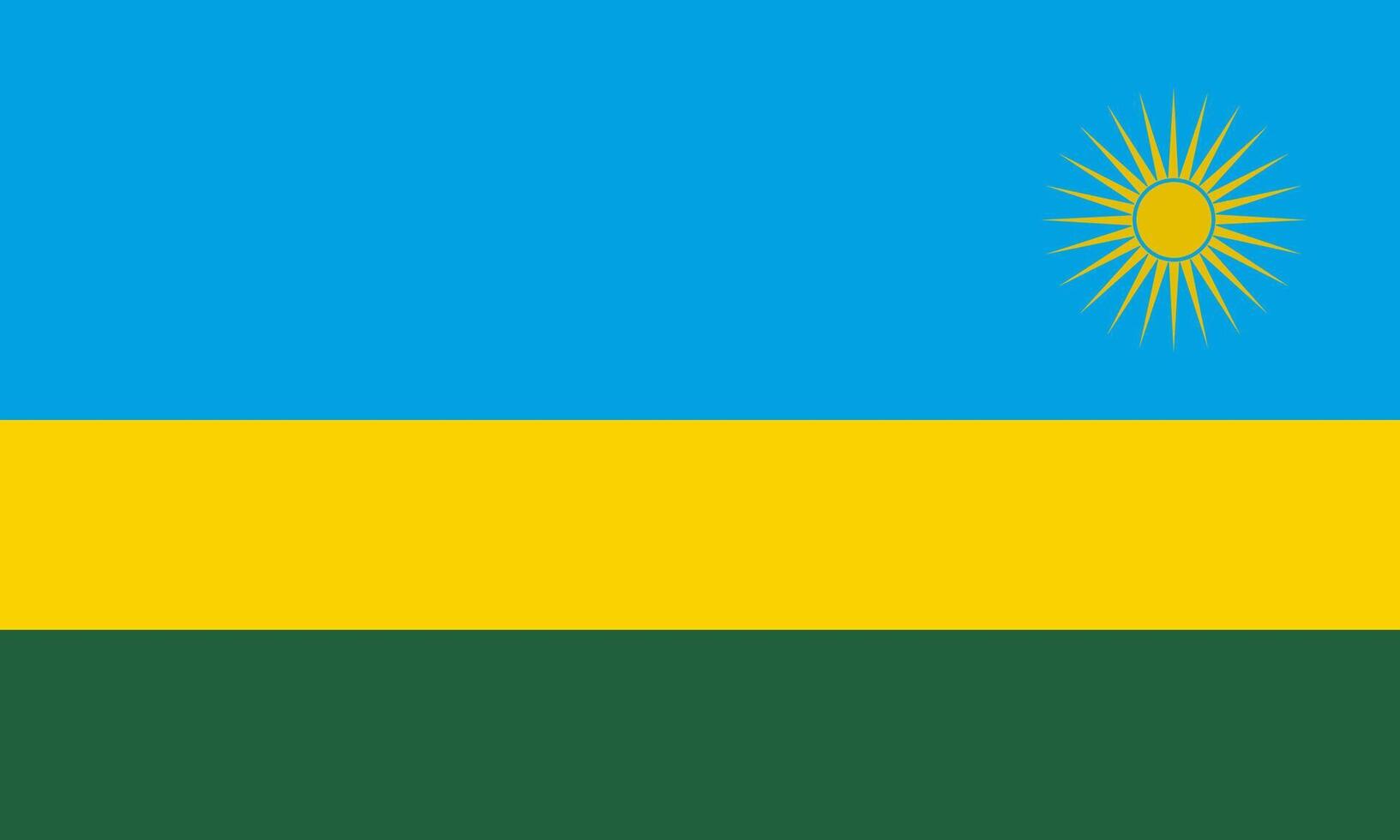 Rwanda flag national material design vector