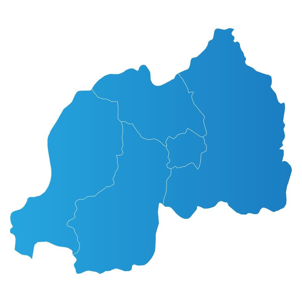 Rwanda district Country land Map vector