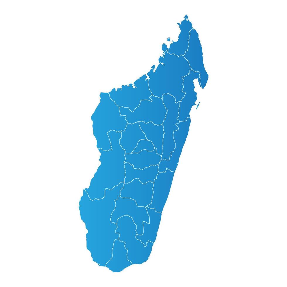 Madagascar district Country land Map vector