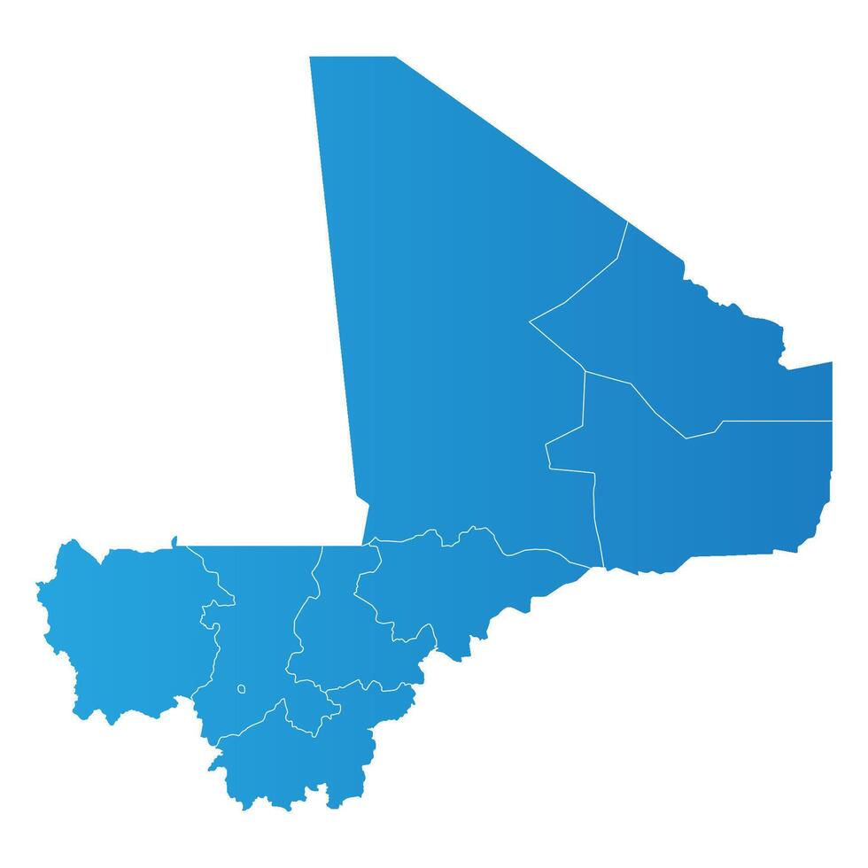 Mali district Country land Map vector