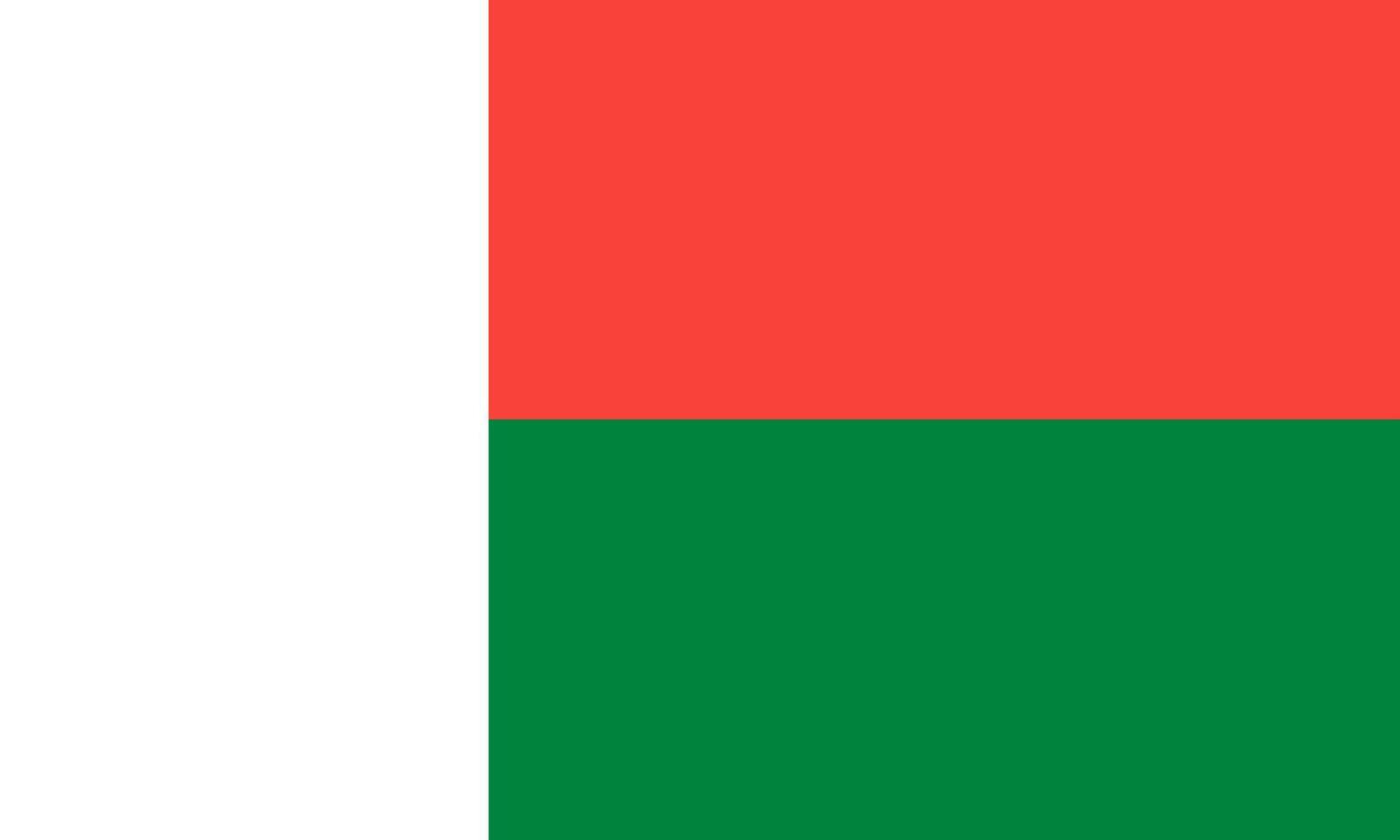 Madagascar flag national material design vector