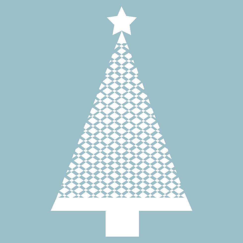 White Christmas trees against a light blue background. could be perfect for creating minimalist holiday cards, decorations, or winter-themed graphics. vector