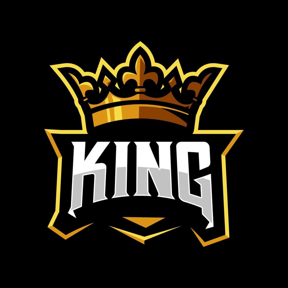King Logo with Crown vector