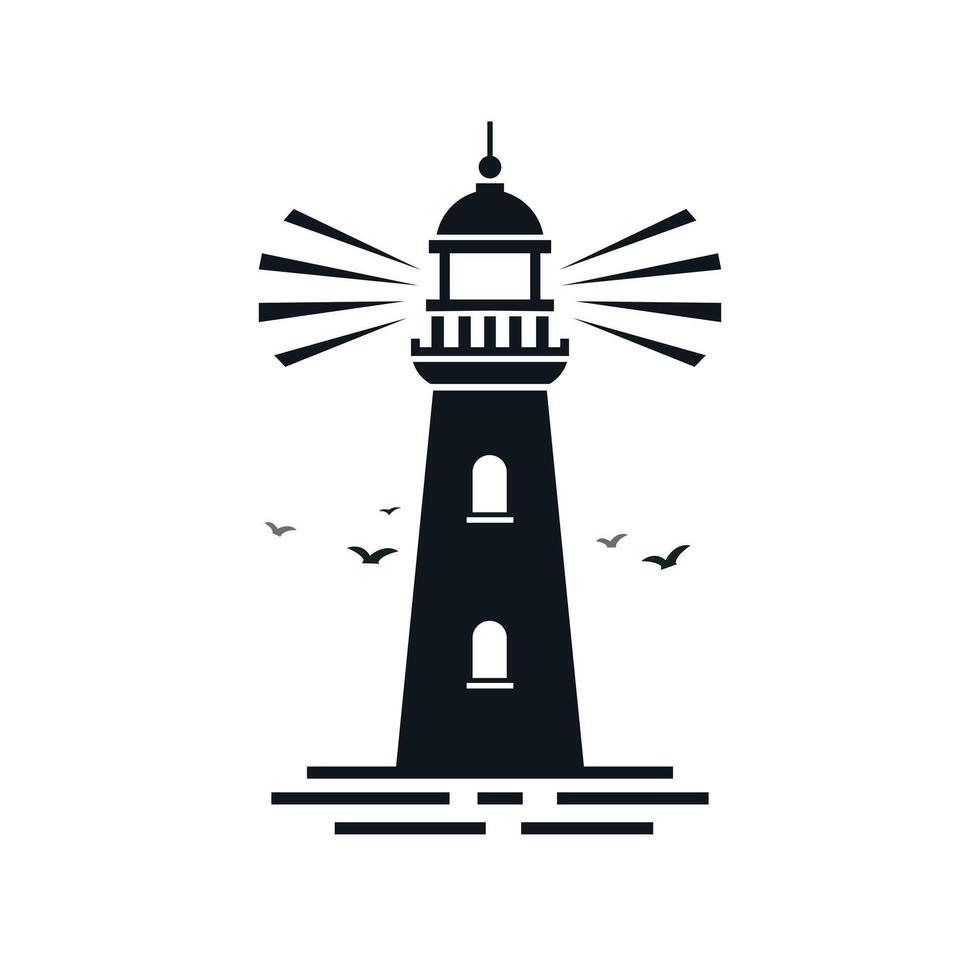 Lighthouse flat icon. vector