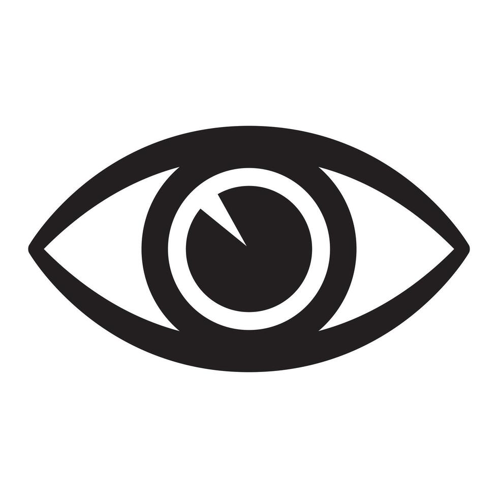 Human eye icon, eye icon. vector