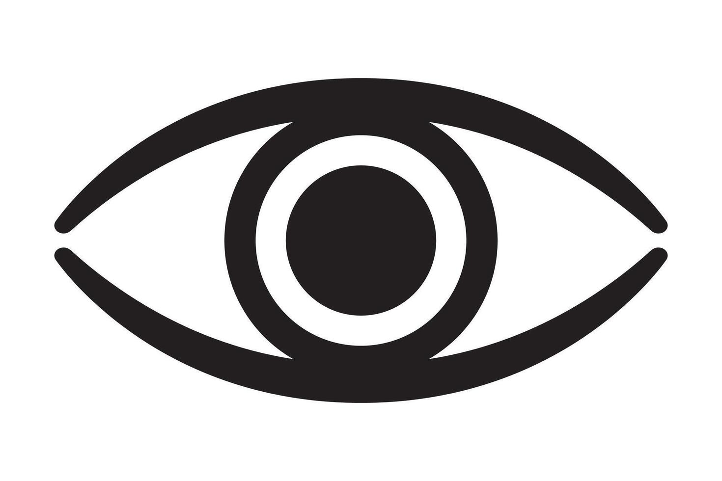 Human eye icon vector