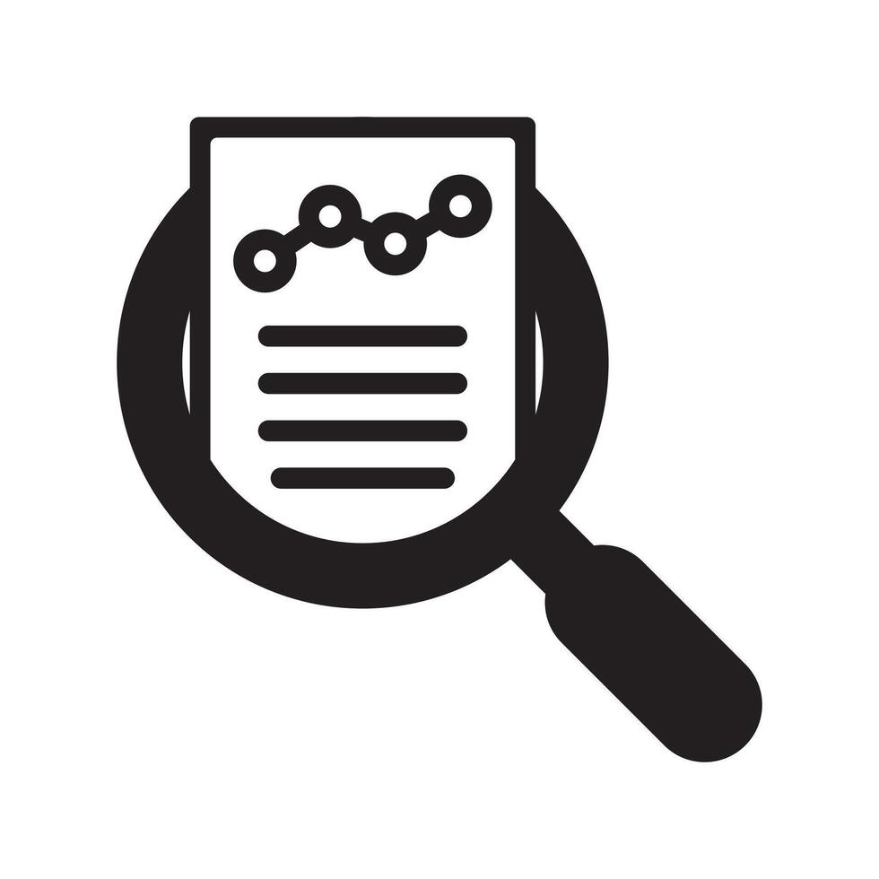 Audit and data analysis icon. Financial assessment icon. vector