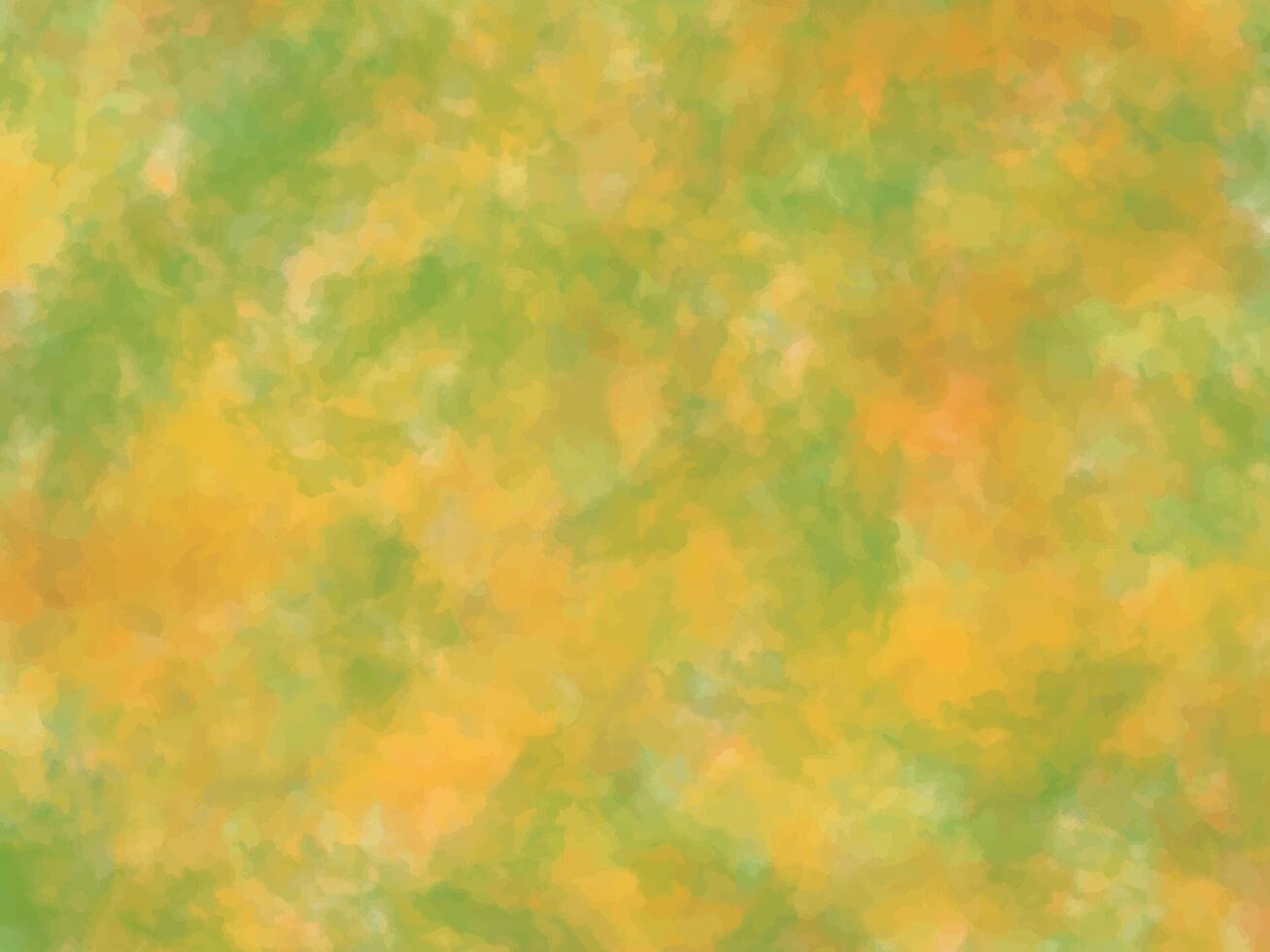 green and orange soft tone watercolor background vector