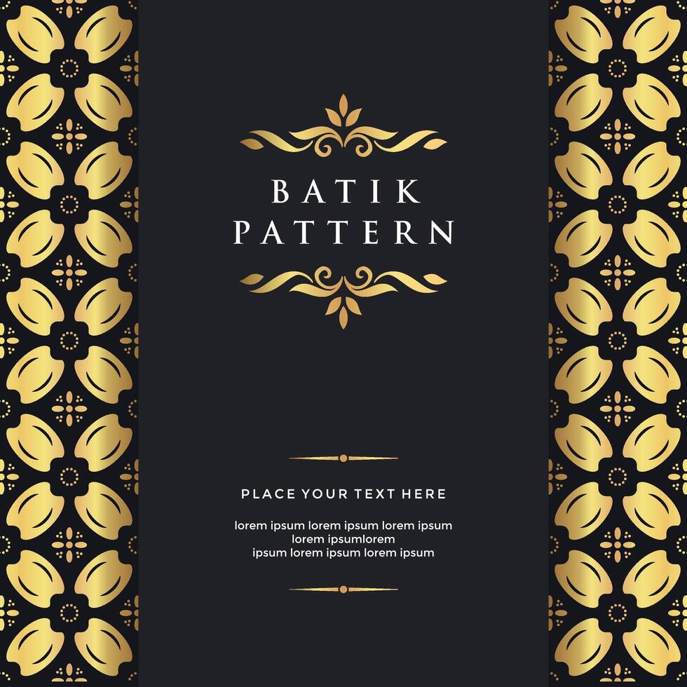 luxury traditional ethnic traditional batik pattern motif vector