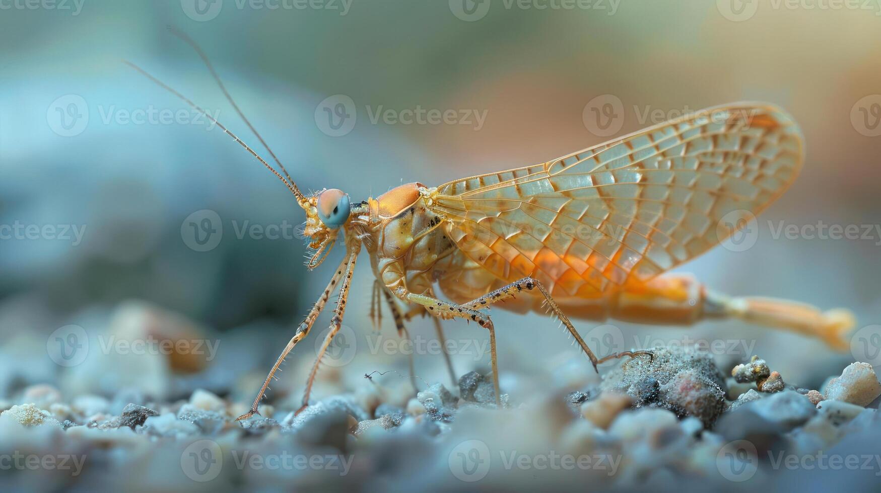 Insects engaged in a duel for dominance. photo