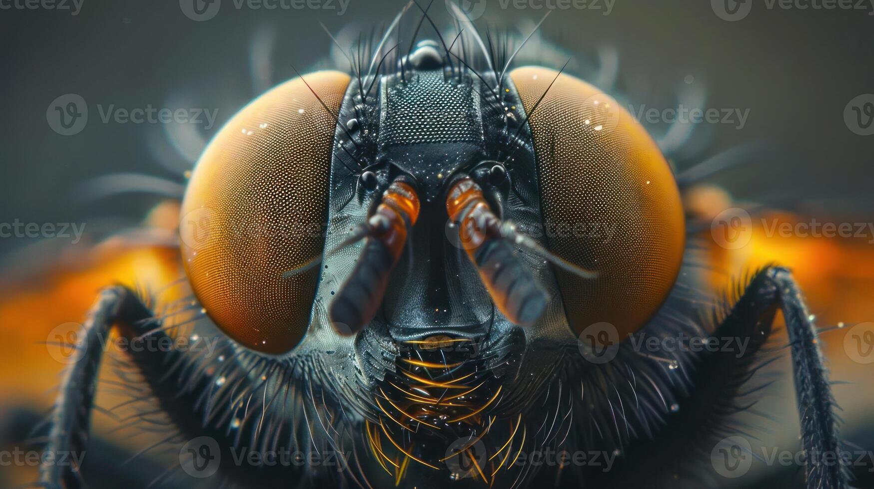a high resolution close-up photograph of an insect, photo