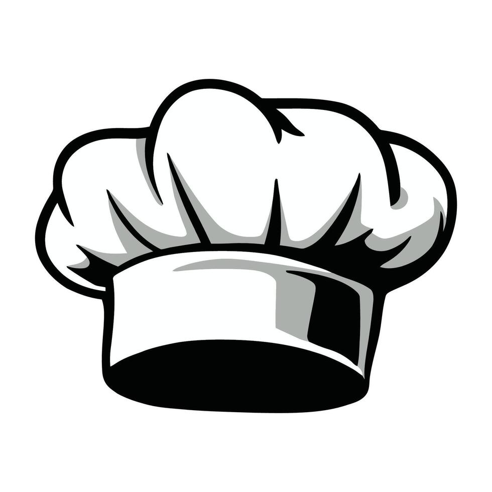 Chef Hat Illustration for Culinary Branding and Design vector