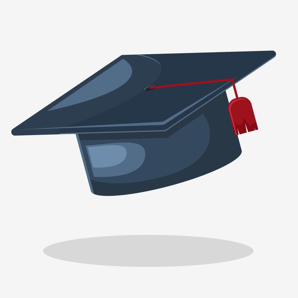 Flat illustration set of graduation ornament vector